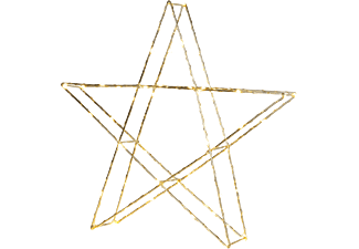 STAR TRADING STAR TRADING 700-58 STAR SUPER - Lampada da terra LED - 45x43 cm - Ottone - Luci di Natale a LED