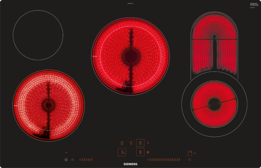 SIEMENS ET801LCP1C - Plaques de cuisson / Zones de cuisson (Noir)