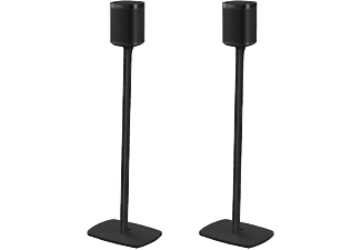 FLEXSON FLEXSON Floor Stand - Supporto per Sonos One - 1 Paio - Nero - Coppia di supporti altoparlanti a piede (Nero)