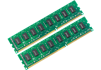 INTENSO Intenso DDR4 Desktop Pro - Memoria principale - 2x 4 GB (DDR4 / 2400 MHz) - Verde/Nero - memoria principale