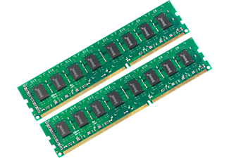 INTENSO Intenso DDR4 Desktop Pro - Memoria principale - 2x 8 GB (DDR4 / 2400 MHz) - Verde/Nero - memoria principale