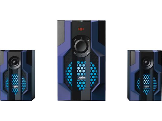HAMA uRage SoundZ 2.1 Evolution - Gaming-Sound-System (Blau, schwarz)