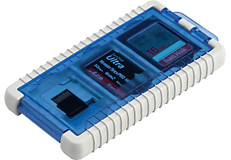 GEPE Gepe Card Safe Mini - Borsa per schede di memoria - Blu - Tasca per schede di memoria