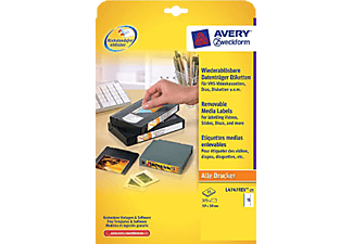 AVERY ZWECKFORM Étiquettes pour disques ZIP, 50 x 59mm, 375 étiquettes - 