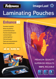 Acheter FELLOWES Pochettes, A4, 80 microns, paquet de 25 Film de