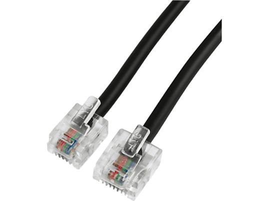 HAMA 44500 CABLE RJ45/RJ11 6.0M - Câble modulaire (Noir)