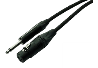 RAMA C11-301/10 - Mikrofonkabel XLR / Jack (Schwarz)
