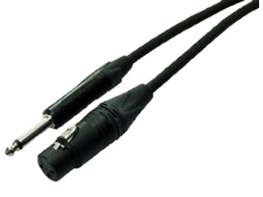 RAMA C11-301/10 - Cavo per microfono XLR/jack (Nero)