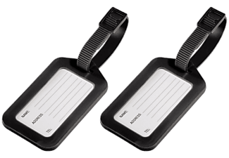 HAMA 105322 LUGGAGE TAG BLACK 2PCS - Gepäckanhänger (Schwarz)