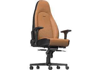 NOBLECHAIRS ICON Real Leather - Chaise de jeu (Cognac/noir)
