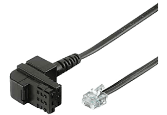 HAMA 988 CABLE T&T/RJ11 10.0M BLACK -  (Schwarz)