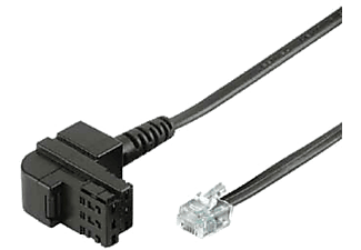 HAMA Câble de connexion modem, T+T mâle - 6p4c mâle, 4 m -  (-)