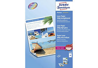 AVERY ZWECKFORM AVERY Zweckform Premium Colour Laser Paper, DIN A4, 200 g/m², 100 fogli - 