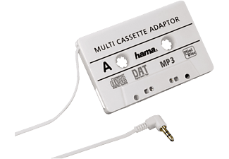 HAMA hama Adattatore del nastro - PDA, lettori MP3 / CD - Jack da 3.5 mm - Bianco - Adattatore per auto MP3/ per cassette CD ()