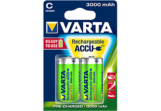 VARTA Recharge Accu Power Baby C NiMH 3000mAh, 2er-Pack