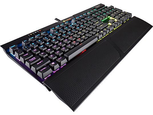 CORSAIR K70 RGB MK2 RAPIDFIRE MX - Gaming Tastatur, Kabelgebunden, QWERTZ, Mechanisch, Cherry MX Speed, Schwarz