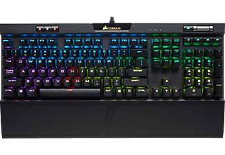 CORSAIR K70 RGB MK2 RAPIDFIRE MX - Tastiera da gioco, USB 2.0 (Typ A), QWERTZ, Mechanical, Cherry MX Speed, Nero