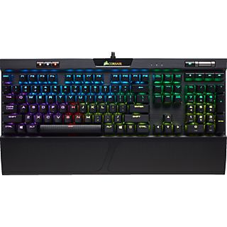 CORSAIR K70 RGB MK2 RAPIDFIRE MX - Clavier de jeu, USB 2.0 (Typ A), QWERTZ, Mechanical, Cherry MX Speed, Noir