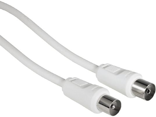 HAMA Coax Câble - Câble d'antenne (Blanc)
