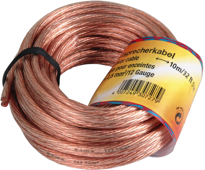 HAMA 30728 - Câble du haut-parleur (Transparent)