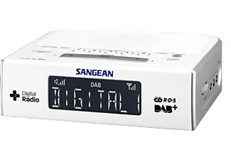 SANGEAN DCR-89W - Radiowecker (DAB+, FM, Weiss)