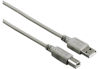 HAMA Type A/B 1.8M - Cavo USB, 1.5 m, 480 Mbit/s, Grigio