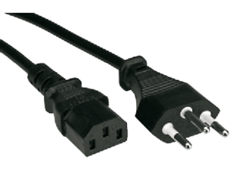 SCHOENENBERGER 80.122 NETZKABEL GERADE 1.8M SCHWARZ - Netzkabel (Schwarz)