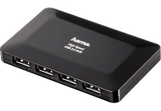 HAMA hama USB-2.0-Hub - USB Cavo / Adattatore - Settore alimentare - Nero - Cavo USB / adattatore (Nero)