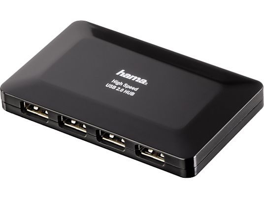 HAMA USB-2.0-Hub - USB Hub (Schwarz)