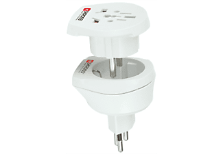 SKROSS SINGLE TRAVEL ADAPTER WORLD-CH-EU WEISS - Reiseadapter (Weiss)