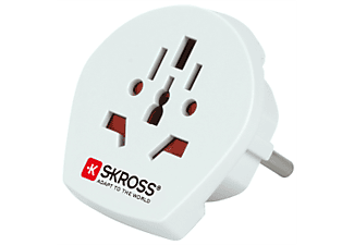 SKROSS Country Adapter World to Europe - Adaptateur de voyage (Blanc)