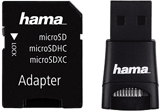 HAMA USB 2.0-Adapter-Set - Kartenleser und Adapter (Schwarz)