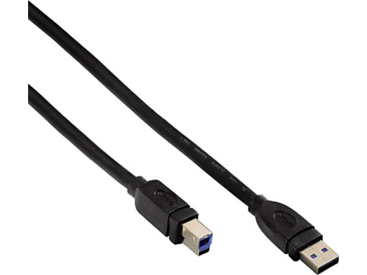HAMA 54501 CABLE USB3 A/B 1.8M - Datenkabel, 1.8 m, Schwarz