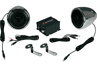 RENEGADE RENEGADE RXA100 C - Soundsystem per motocicli/scooter - 2x 50 Watt - Cromo - Soundsystem per motocicli/scooter (Cromo)