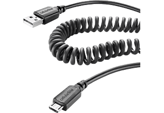 CELLULARLINE cellularline USB a Micro-USB Data Cavo - Nero - cavo dati (Nero)