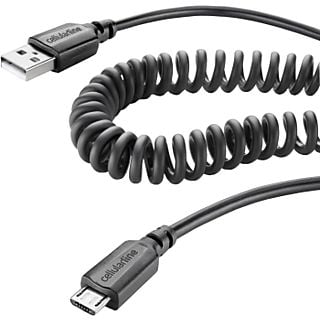 CELLULARLINE USBDATACOIMICROUSB - câble de données (Noir)