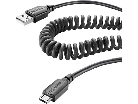 CELLULARLINE USBDATACOIMICROUSB - câble de données (Noir)