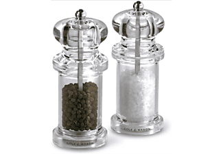 COLE & MASON H50518P 505 PEPPER/SALT 140MM CLEAR - Salz-/Pfeffermühle