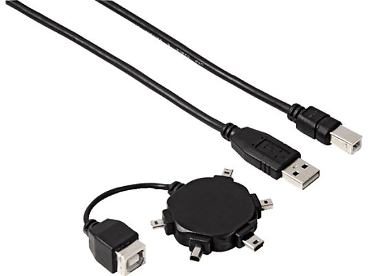 HAMA Mini-USB-Anschluss-Set - USB-Kabel (Schwarz)