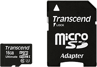 TRANSCEND Transcend microSDHC Ultimate 600x, 16 GB, con adattatore -  