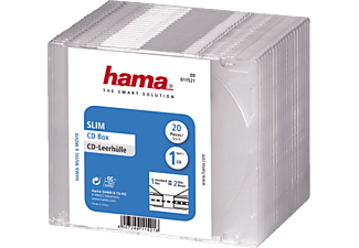 HAMA 11521 CD SLIM BOX CLEAR 20PCS - Leerhülle (Transparent)