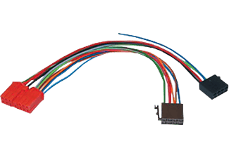 AIV Adaptateur de câble ISO - Câble d'adaptateur (Noir/Rouge)