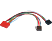 AIV Adaptateur de câble ISO - Câble d'adaptateur (Noir/Rouge)