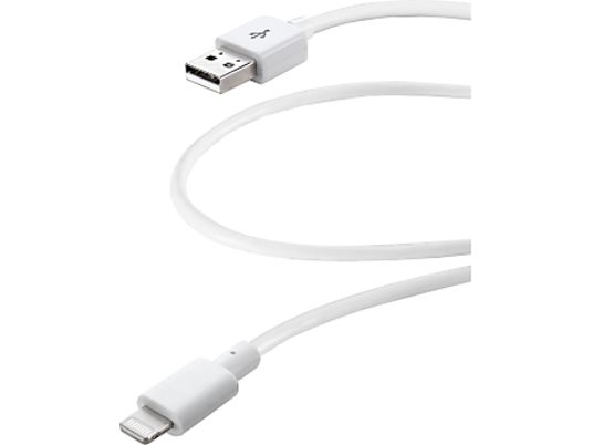 CELLULAR LINE USB á Lightning Data Cable - Câble Lightning (Blanc)