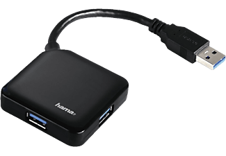 HAMA hama USB-3.0-Hub - Noir - Mozzo USB (Nero)