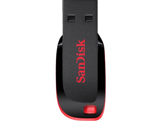 SANDISK Cruzer Blade - Chiavetta USB  (128 GB, Nero/Rosso)
