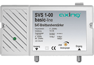 AXION Axing SVS 1-00 - Amplificateur SAT - 18-21dB - Blanc - Amplificatore satellitare a banda larga (Bianco)