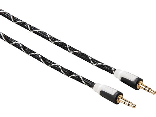 HAMA 30131 - câble jack (Noir/blanc)
