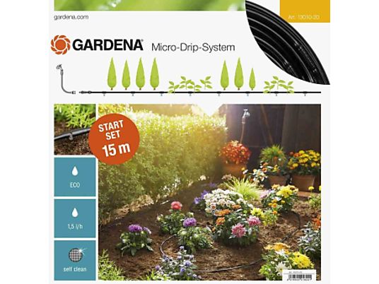 GARDENA Kit d'initiation Micro-Drip System pour rangées de plantes en pots S - 