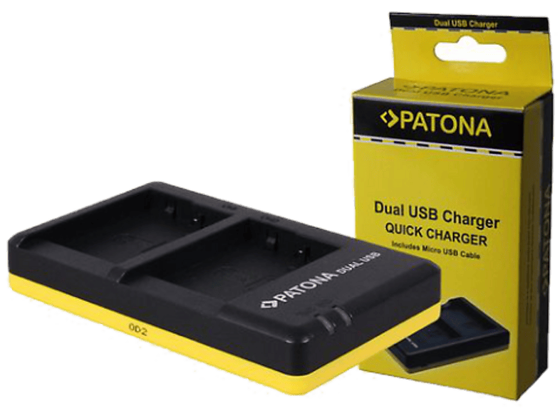 PATONA 1950 DUAL CHARGER USB (PAN - Ladegerät (Schwarz)
